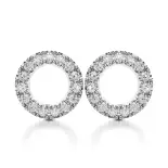 Kolczyki koła w białym złocie AJK_005